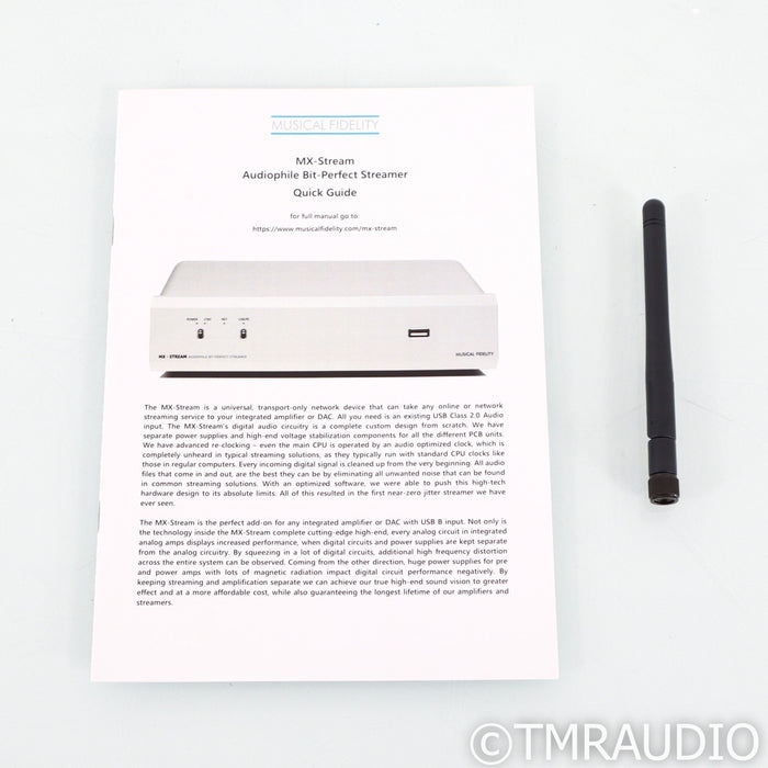 Musical Fidelity MX-Stream Wireless Network Streamer; Black (Open Box)