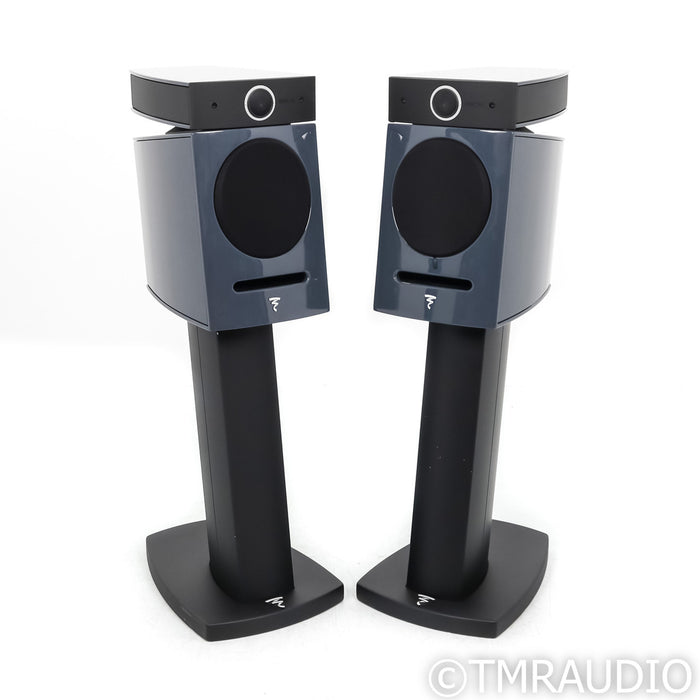 Focal Diablo Utopia Colour Evo Bookshelf Speakers; Ash Gray Pair w/ Stands