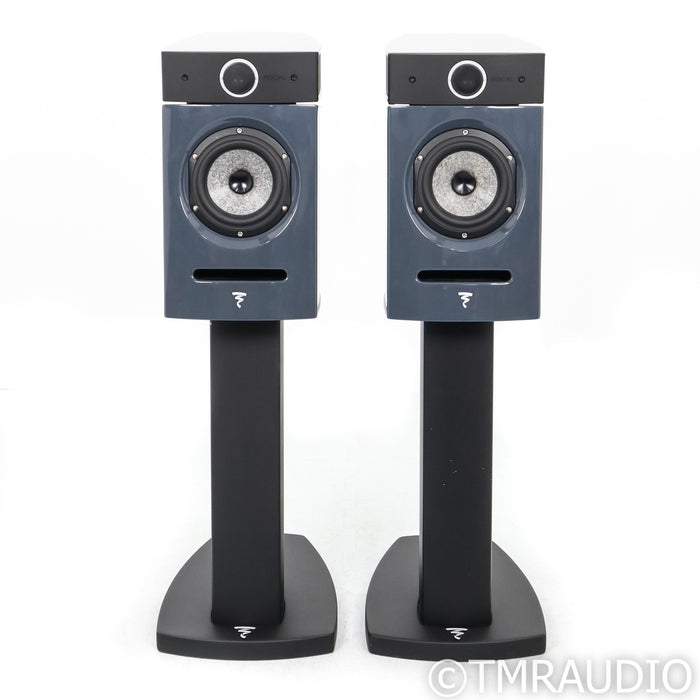 Focal Diablo Utopia Colour Evo Bookshelf Speakers; Ash Gray Pair w/ Stands