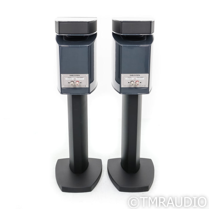 Focal Diablo Utopia Colour Evo Bookshelf Speakers; Ash Gray Pair w/ Stands