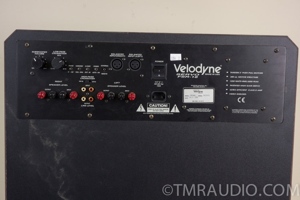 Velodyne FSR-18 Servo Powered Subwoofer