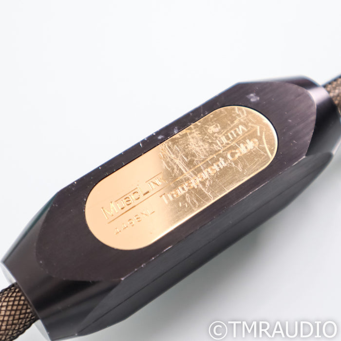 Transparent MusicLink Ultra RCA Cables; 1m Pair Interconnects