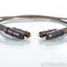 Transparent MusicLink Ultra RCA Cables; 1m Pair Interconnects