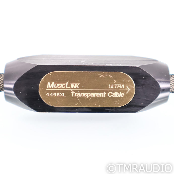 Transparent MusicLink Ultra RCA Cables; 1m Pair Interconnects