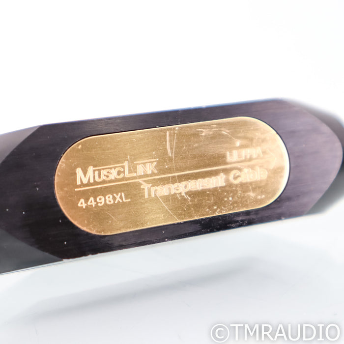 Transparent MusicLink Ultra RCA Cables; 1m Pair Interconnects
