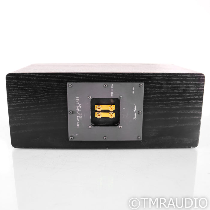 Dunlavy SC-1 AV Center Channel Speaker; Black Oak