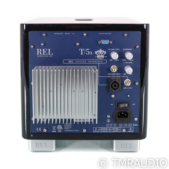 REL T/5x 8" Powered Subwoofer; Piano Black