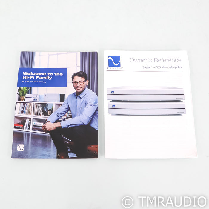 PS Audio Stellar M700 Mono Power Amplifier; Pair Monoblocks