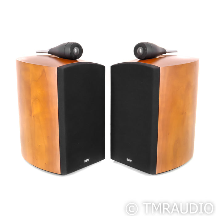 B&W Nautilus 805 Bookshelf Speakers; Pair Cherry