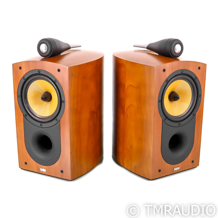 B&W Nautilus 805 Bookshelf Speakers; Pair Cherry