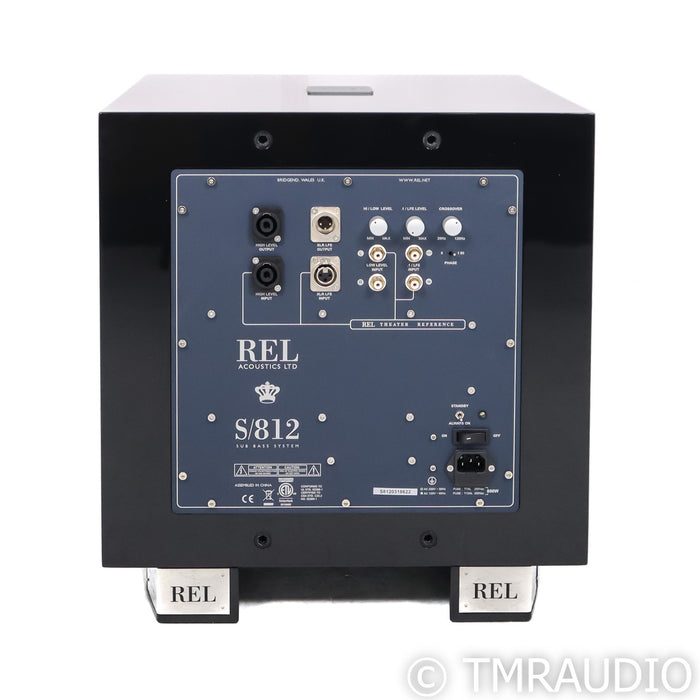 REL S/812 12" Powered Subwoofer; Piano Black (Open Box)