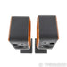 Sonus Faber Concerto Bookshelf Speakers; Black Leather w/ Walnut Pair; W/ Stands