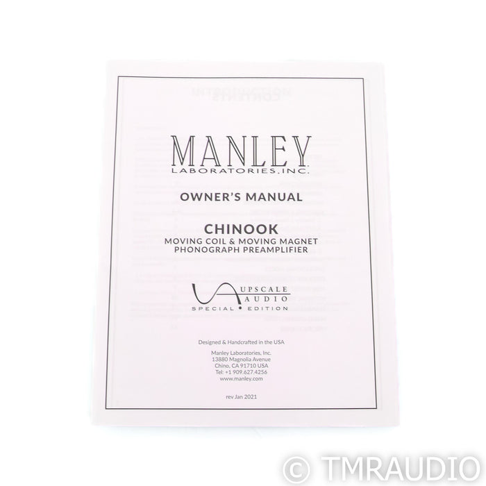 Manley Laboratories Chinook SE MkII Tube Phono Preamplifier; Special Edition; Manley Blue