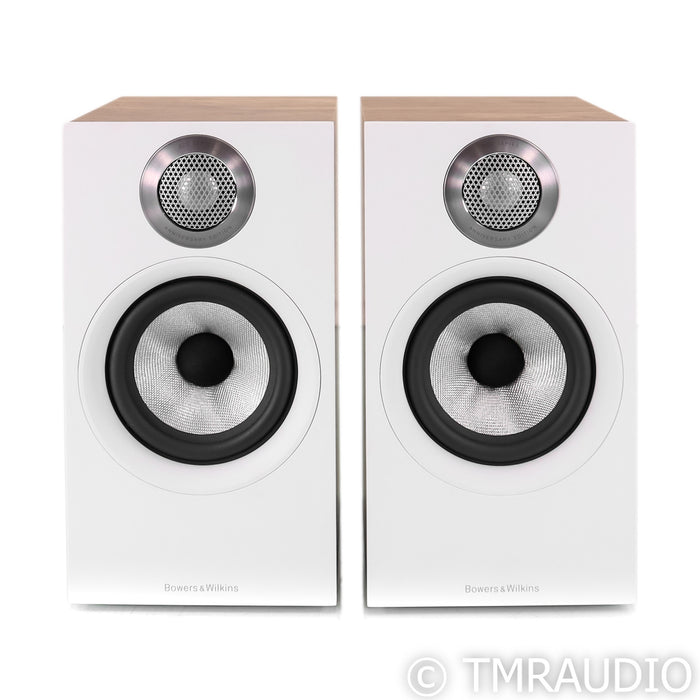 B&W 607 S2 Anniversary Edition Bookshelf Speakers; Oak Pair