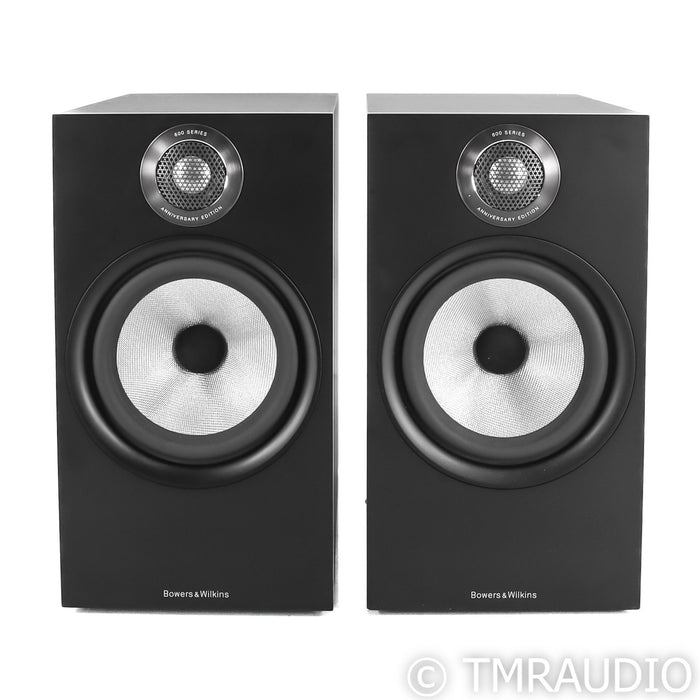 B&W 606 S2 Anniversary Edition Bookshelf Speakers; Black Ash Pair