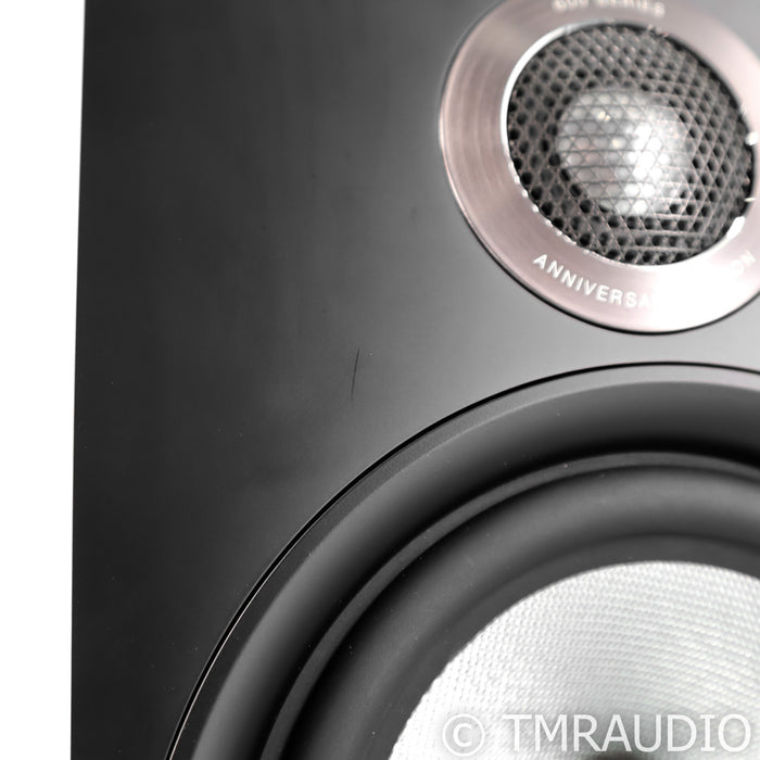 B&W 606 S2 Anniversary Edition Bookshelf Speakers; Black Ash Pair