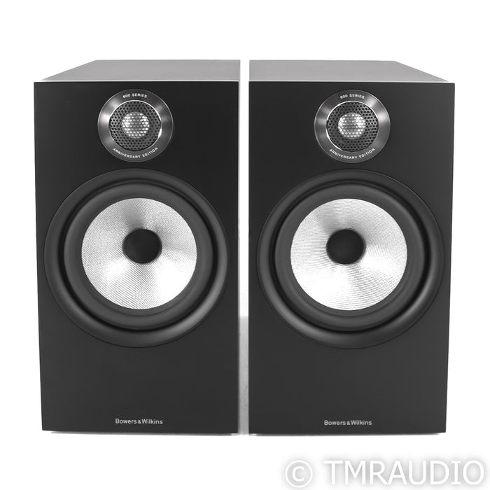 B&W 606 S2 Anniversary Edition Bookshelf Speakers; Black Pair