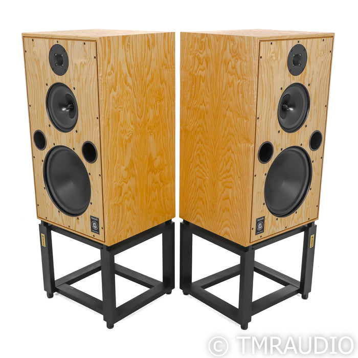 Harbeth 40.2 40th Anniversary Edition Monitors; Tamo Ash Pair with Ton Traeger Stands