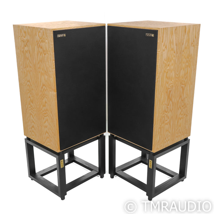 Harbeth 40.2 40th Anniversary Edition Monitors; Tamo Ash Pair with Ton Traeger Stands