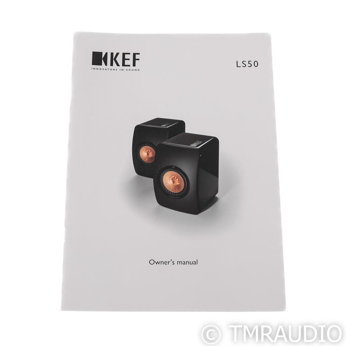 KEF LS50 Bookshelf Speaker; White Pair