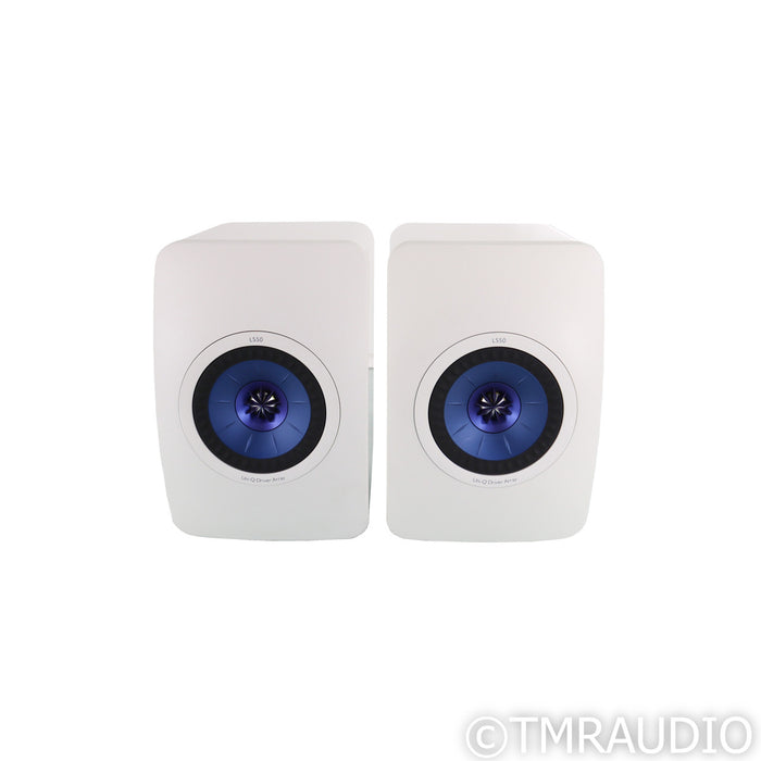 KEF LS50 Bookshelf Speaker; White Pair