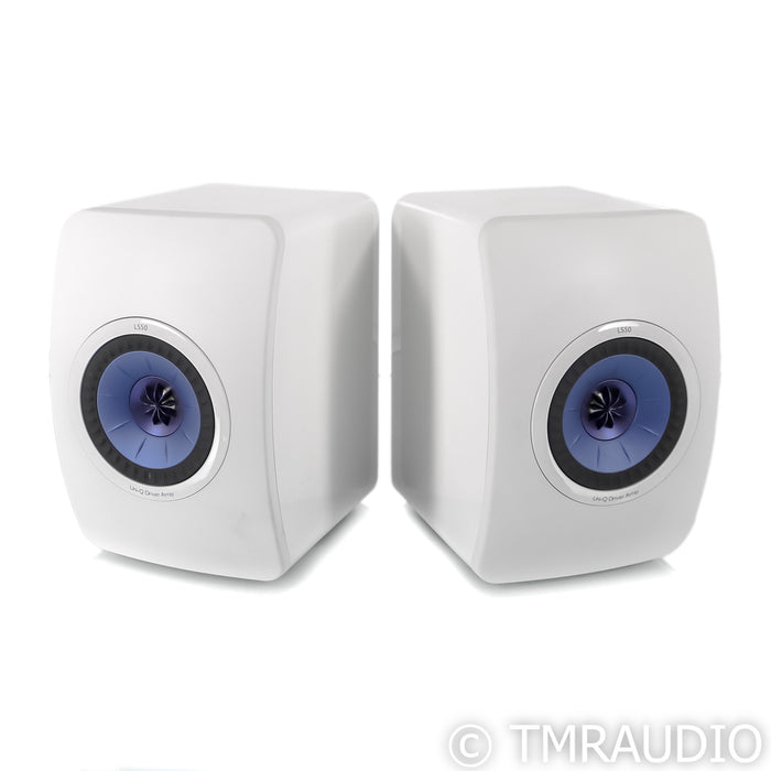 KEF LS50 Bookshelf Speaker; White Pair