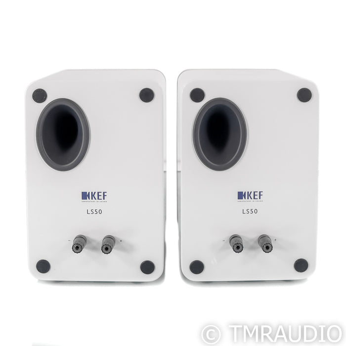 KEF LS50 Bookshelf Speaker; White Pair