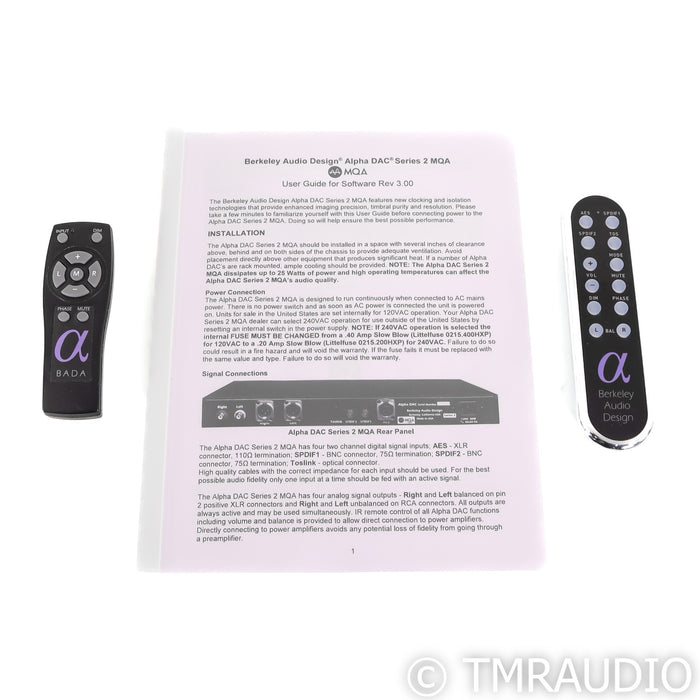 Berkeley Audio Design Alpha DAC Series 2; D/A Converter