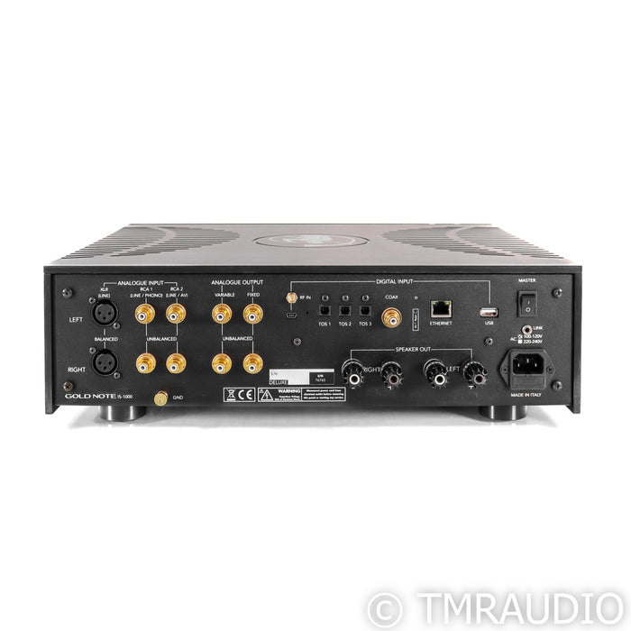 Gold Note IS-1000 Deluxe Stereo Integrated Amplifier / DAC; IS1000; MM / MC Phono