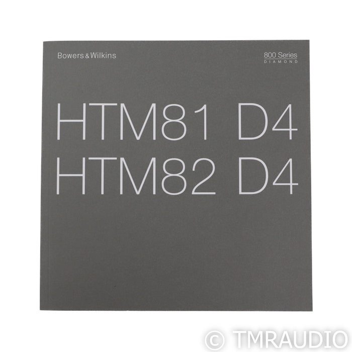 B&W HTM82 D4 Center Channel Speaker; HTM-82; Gloss Black