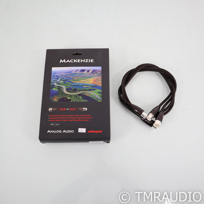 AudioQuest Mackenzie XLR Cable; 1m Pair Balanced Interconnect