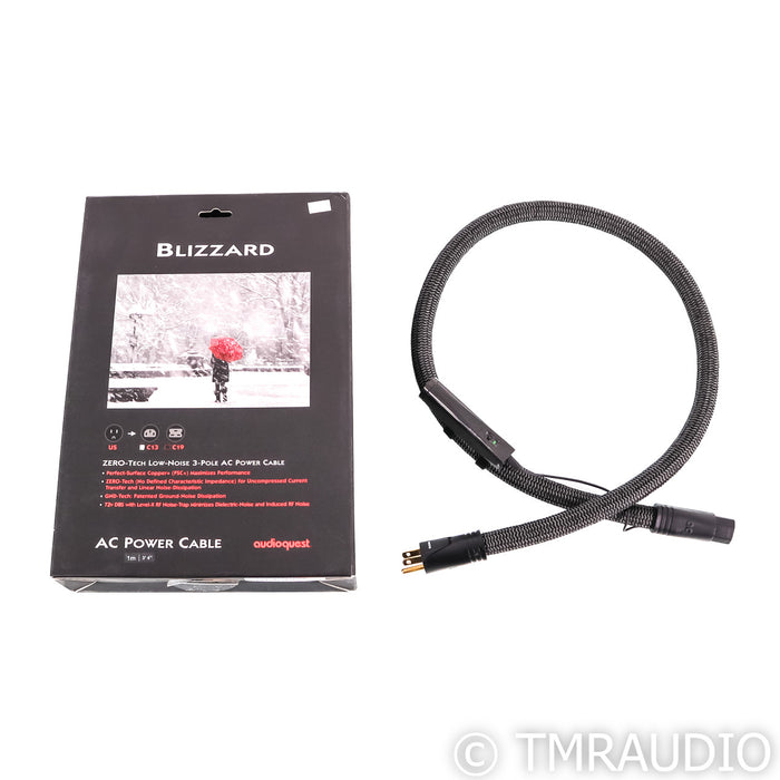 AudioQuest Blizzard Power Cable; 1m AC Cord; 72v DBS