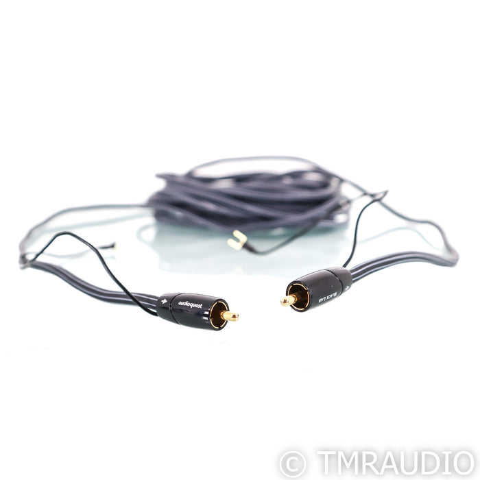 AudioQuest Black Lab RCA Subwoofer Cable; Single 8m Interconnect