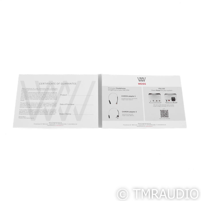Weiss DAC204 DAC; D/A Converter (Open Box)
