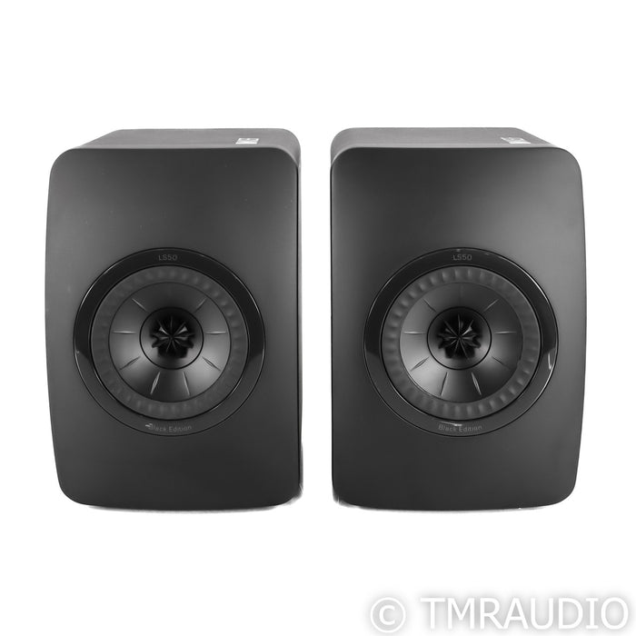 KEF LS50 Bookshelf Speakers; Black Edition