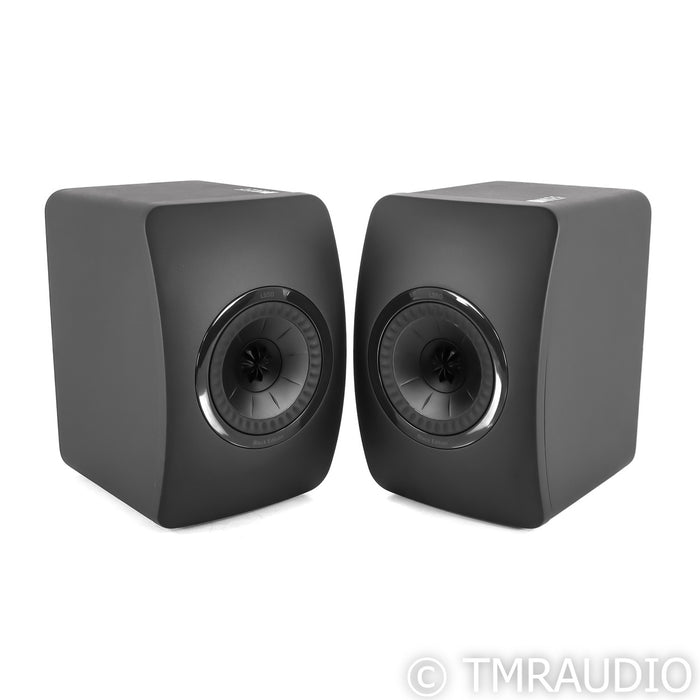 KEF LS50 Bookshelf Speakers; Black Edition