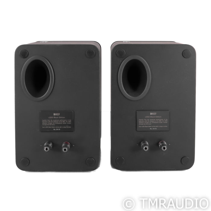 KEF LS50 Bookshelf Speakers; Black Edition