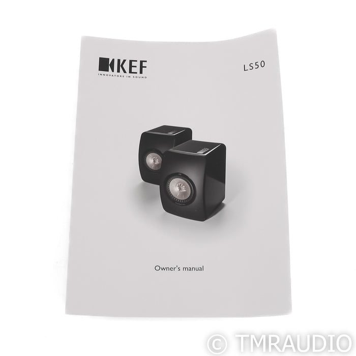 KEF LS50 Bookshelf Speakers; Black Edition