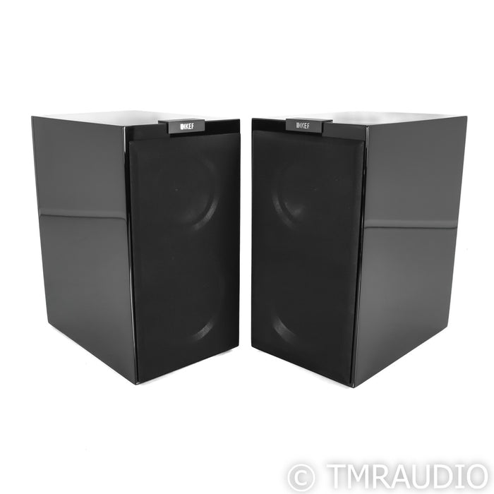 KEF R300 Bookshelf Speakers; Piano Black Pair