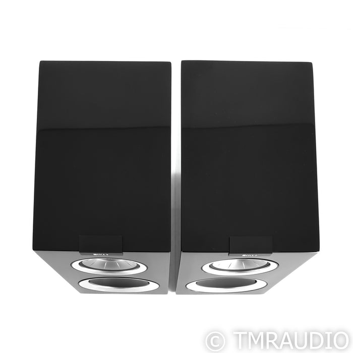 KEF R300 Bookshelf Speakers; Piano Black Pair