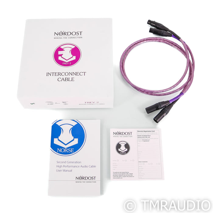 Nordost Frey 2 XLR Cables; 1m Pair Balanced Interconnects