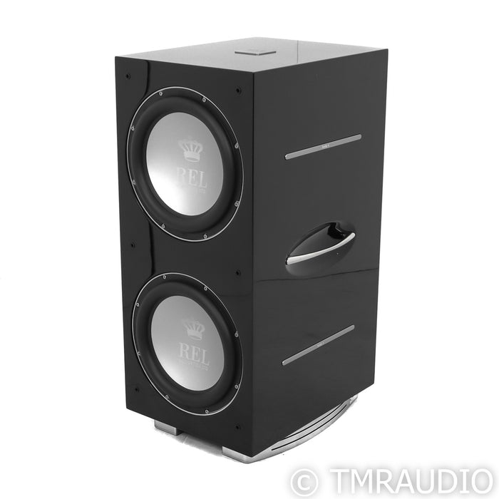 REL 212/SX Dual 12‚Äù Powered Subwoofer; 212SX; Piano Black