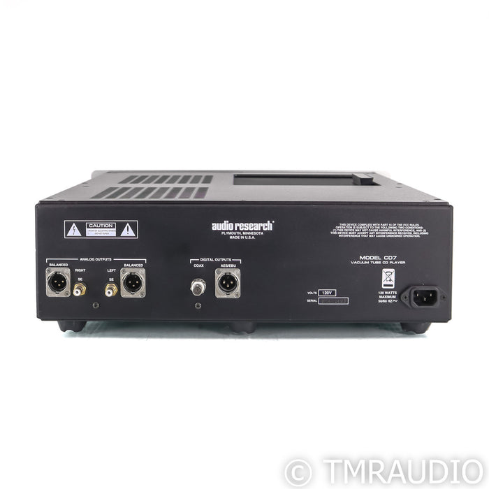 Audio Research CD-7 Tube CD Player; CD7