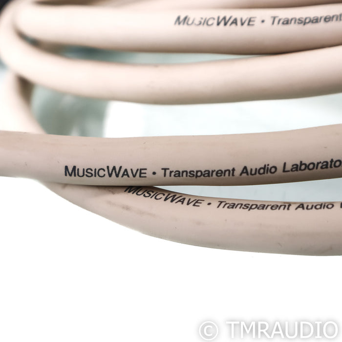 Transparent Audio MusicWave Bi-Wire Speaker Cables; 15ft Pair Spade to Banana