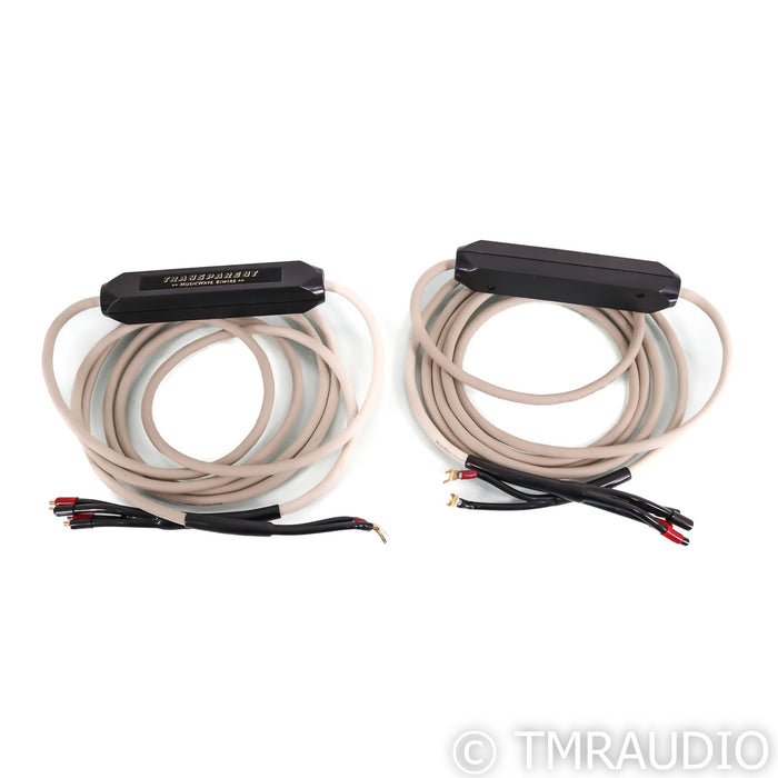 Transparent Audio MusicWave Bi-Wire Speaker Cables; 15ft Pair Spade to Banana