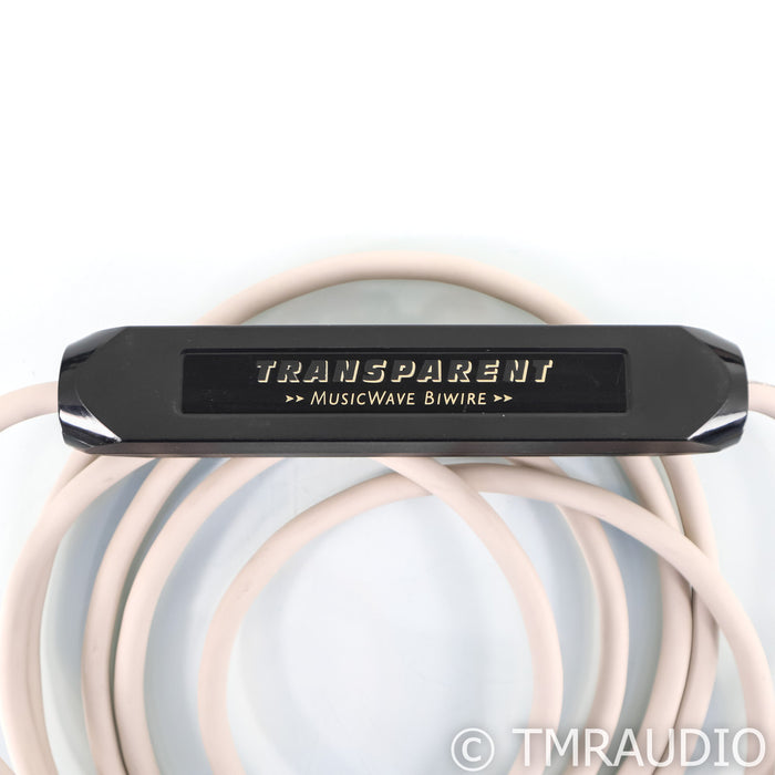 Transparent Audio MusicWave Bi-Wire Speaker Cables; 15ft Pair Spade to Banana