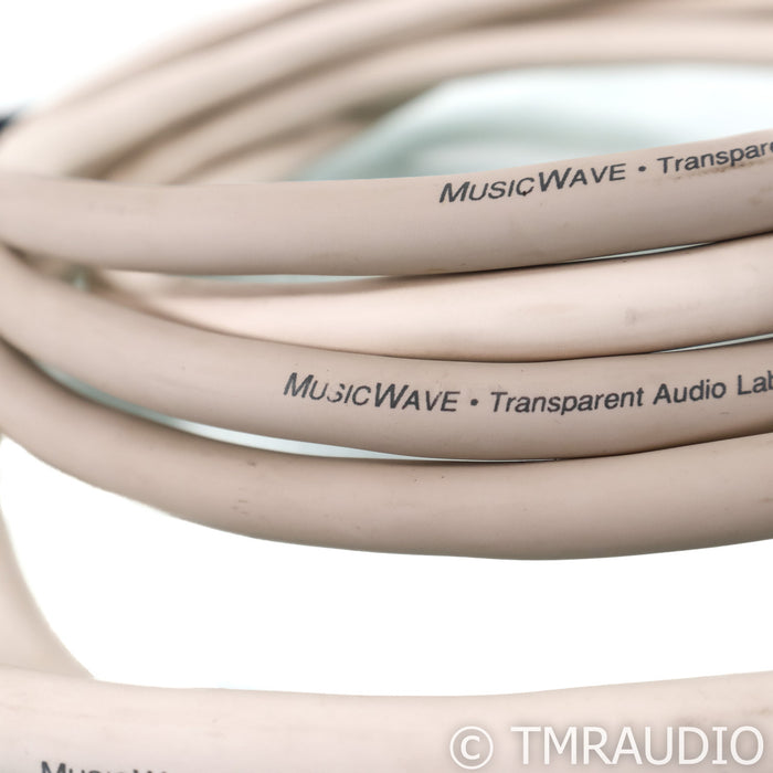 Transparent Audio MusicWave Bi-Wire Speaker Cables; 15ft Pair Spade to Banana