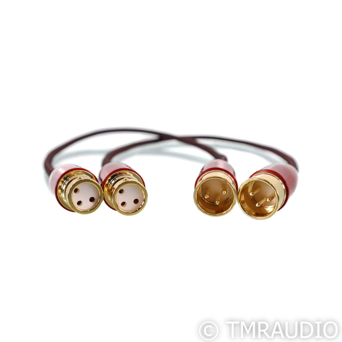AudioQuest Red River XLR Cables; 0.5m Pair Balanced Interconnects