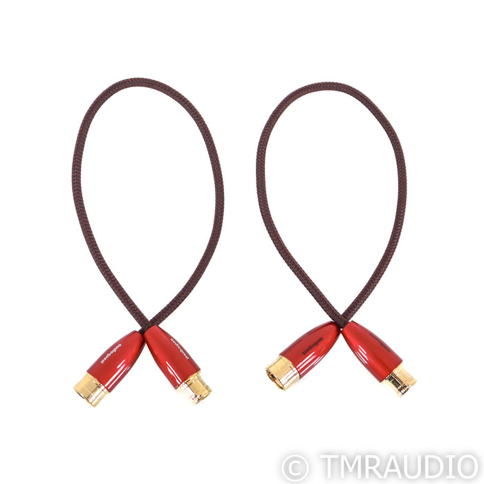 AudioQuest Red River XLR Cables; 0.5m Pair Balanced Interconnects