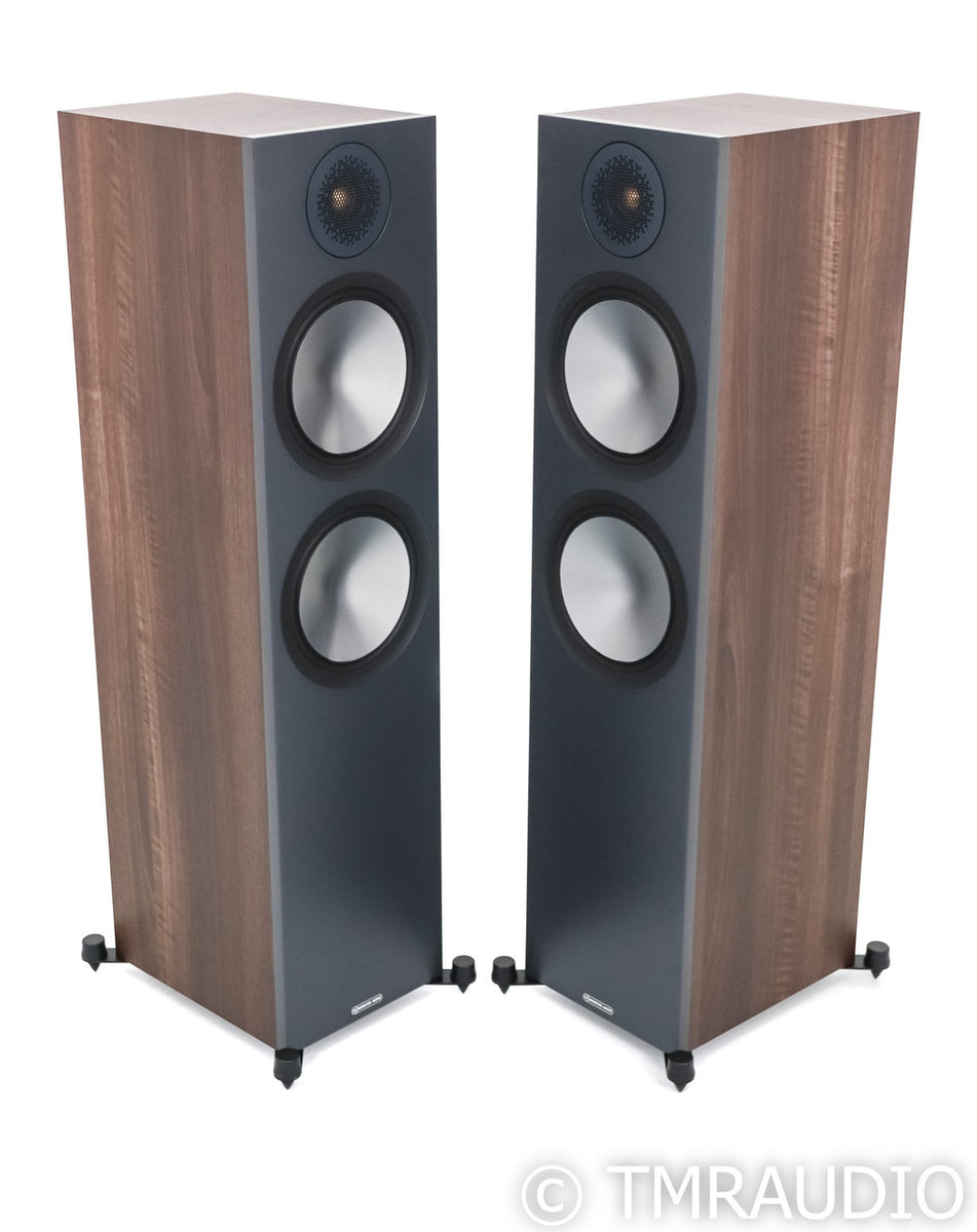 Monitor Audio Bronze 500 Floorstanding Speakers; Walnut Pair — The